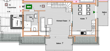 3 Zimmer Wohnung über zwei Etagen in Osterwick, 48720 Rosendahl, Maisonettewohnung